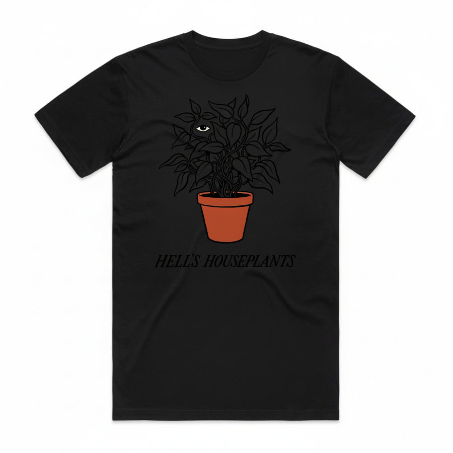 Hell's Houseplants T-Shirt - Black Cat