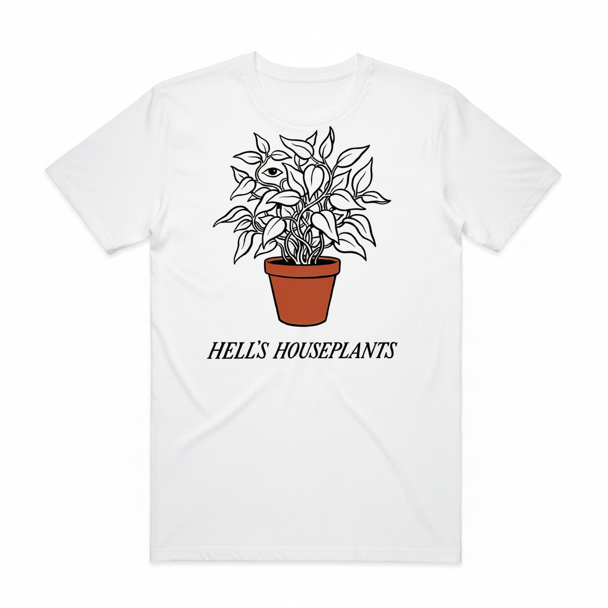 Hell's Houseplants T-Shirt - Casper White