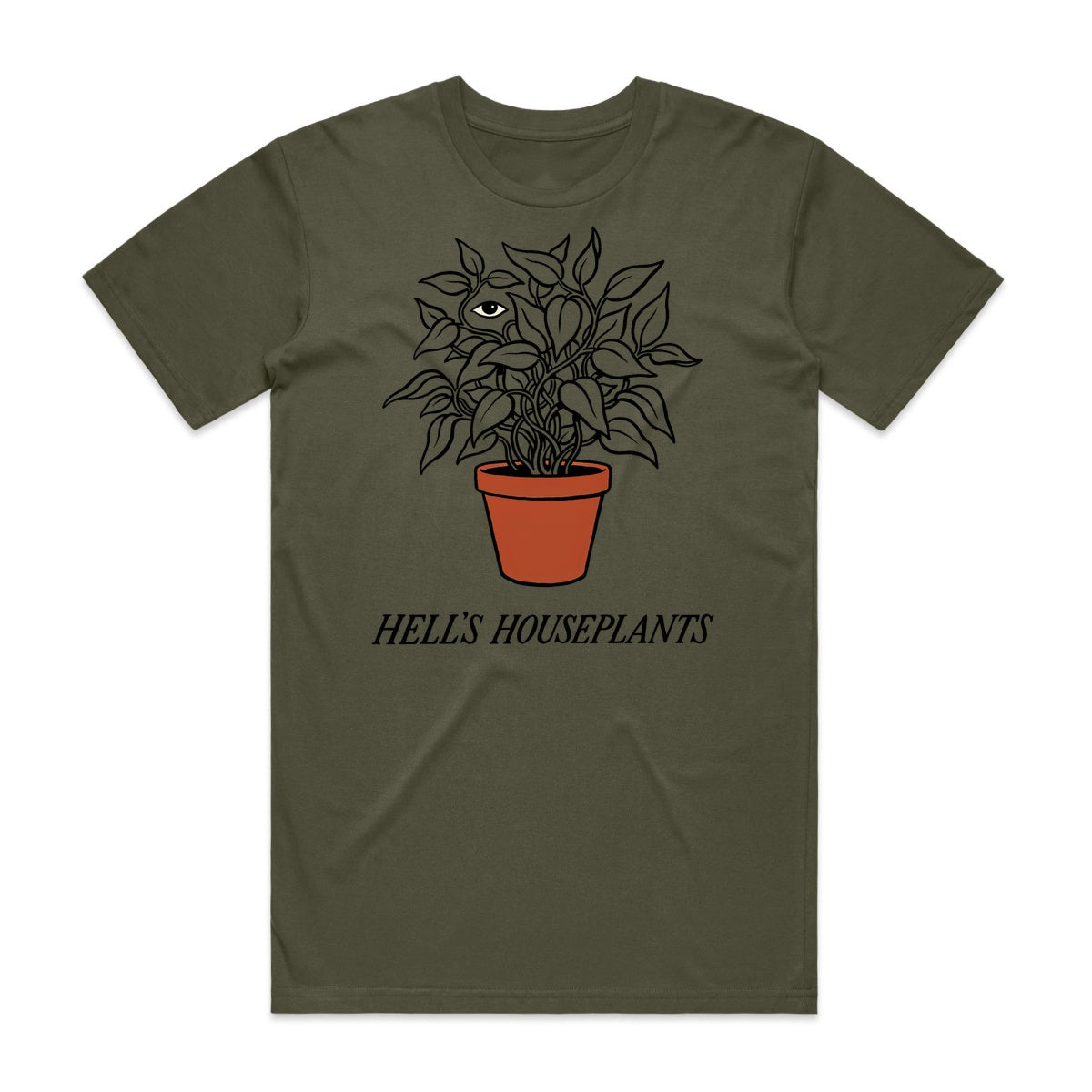 Hell's Houseplants T-Shirt - Goblin Green