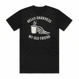 Hello Darkness Coffee Skeleton T-Shirt