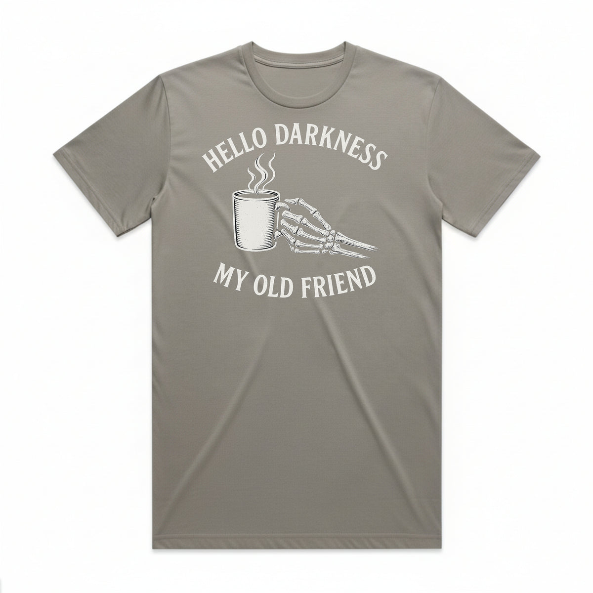 Hello Darkness Coffee Skeleton T-Shirt