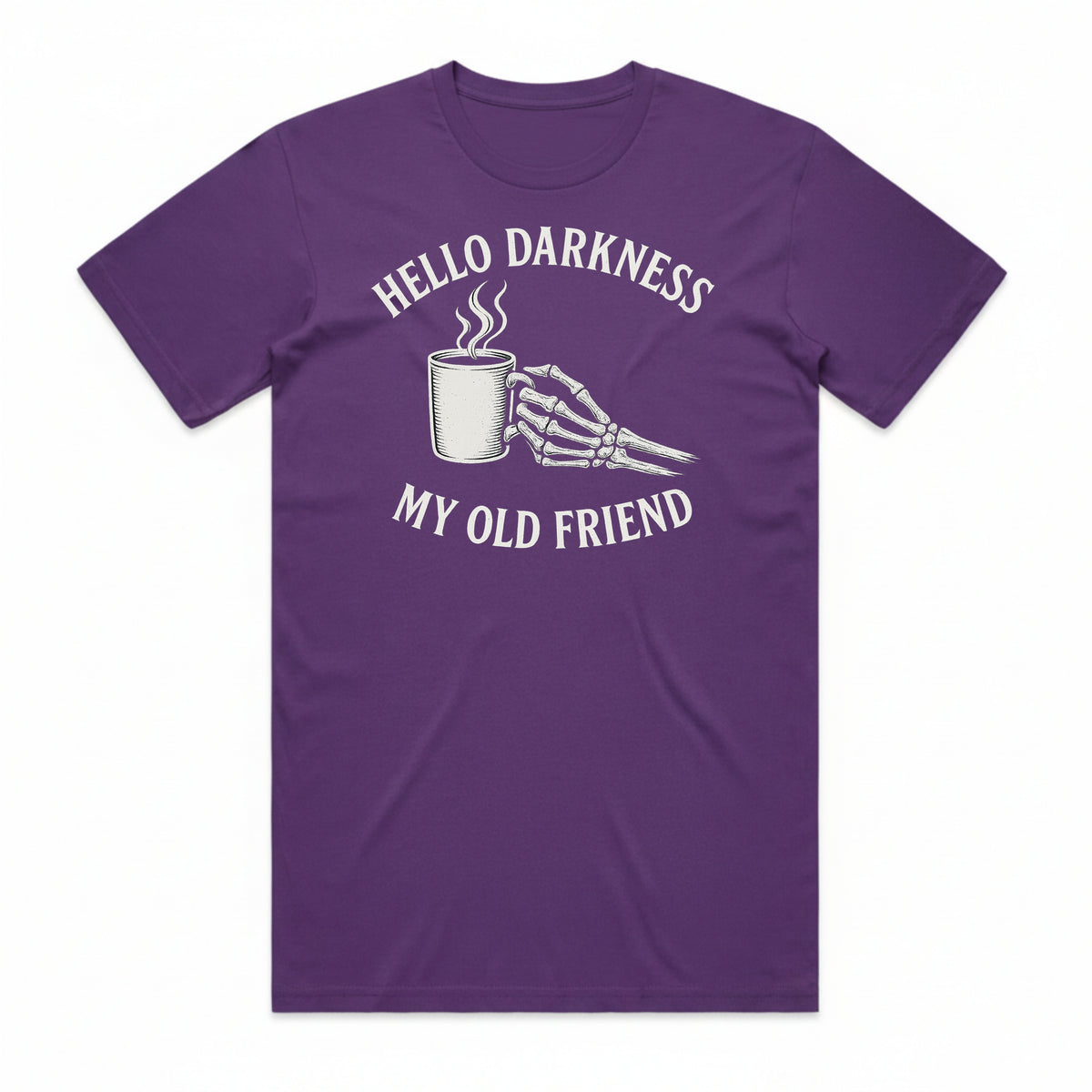 Hello Darkness Coffee Skeleton T-Shirt