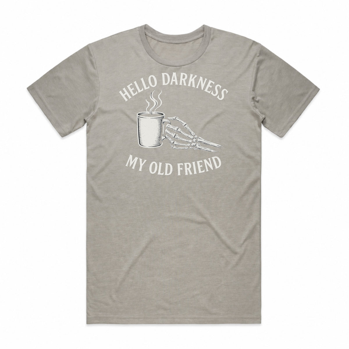 Hello Darkness Coffee Skeleton T-Shirt
