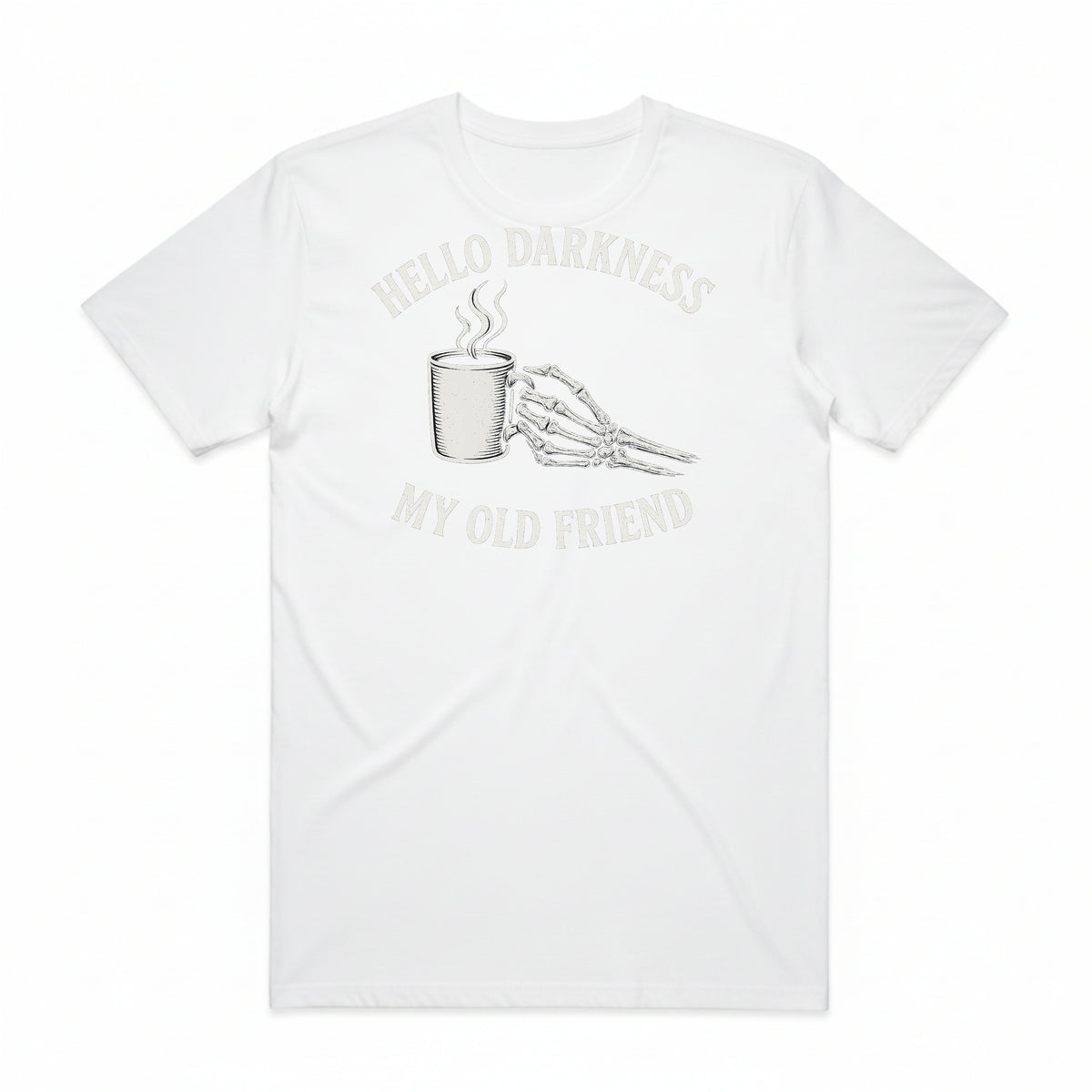 Hello Darkness Coffee Skeleton T-Shirt