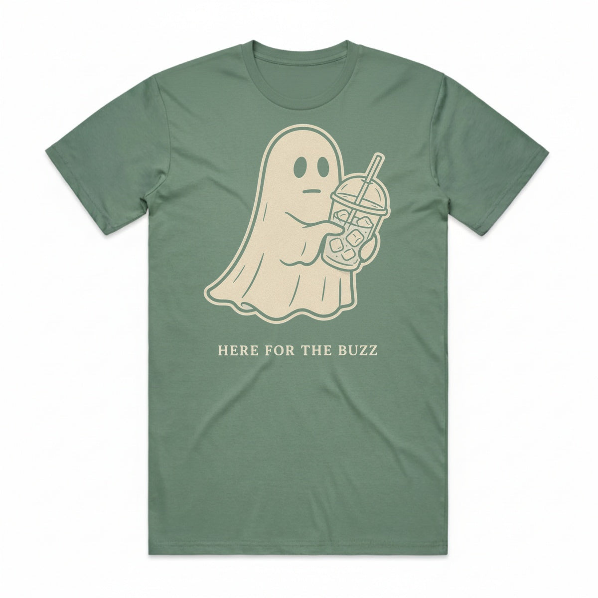 Here For The Buzz T-Shirt - Swamp Zombie