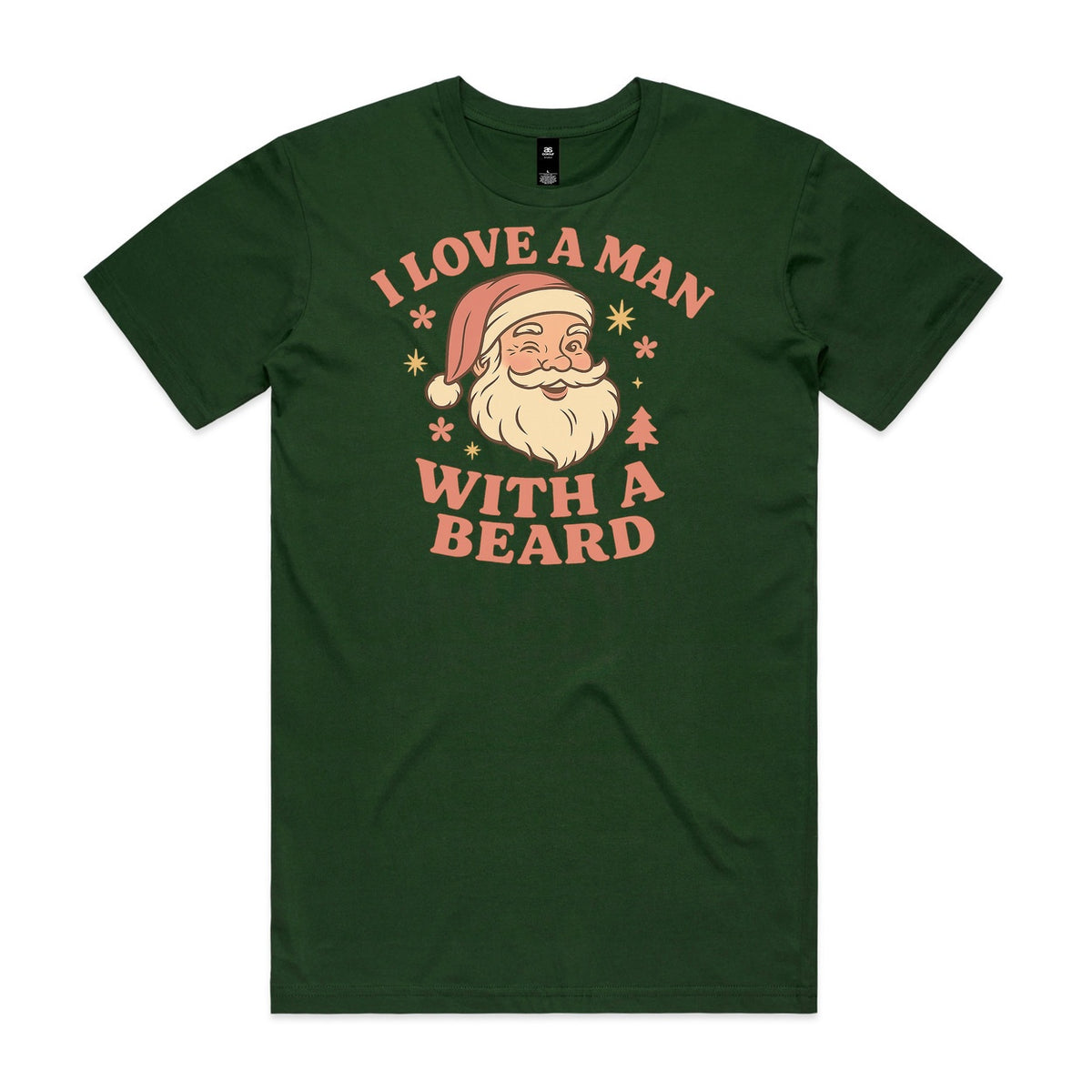 I Love a Man with a Beard Santa T-Shirt