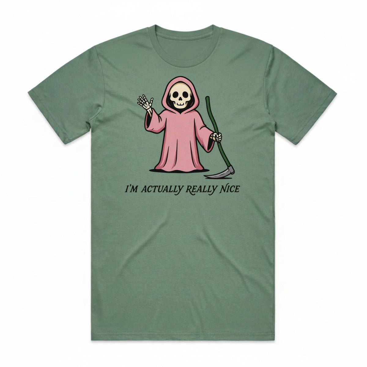 I'm Actually Really Nice T-Shirt - Swamp Zombie