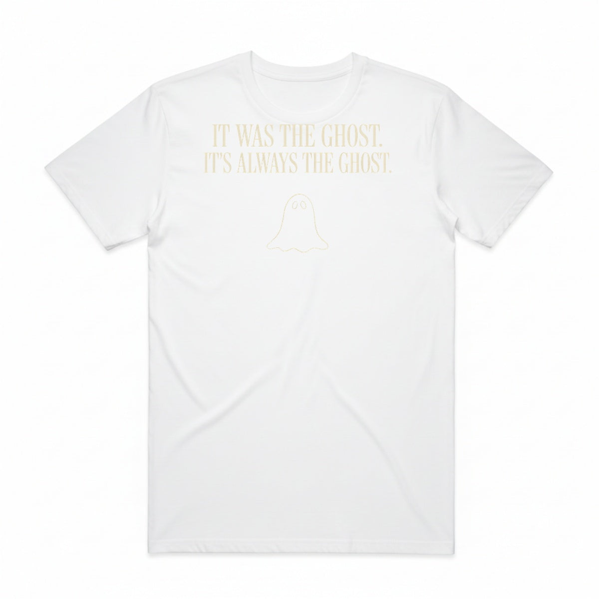 It Was The Ghost T-Shirt - Casper White