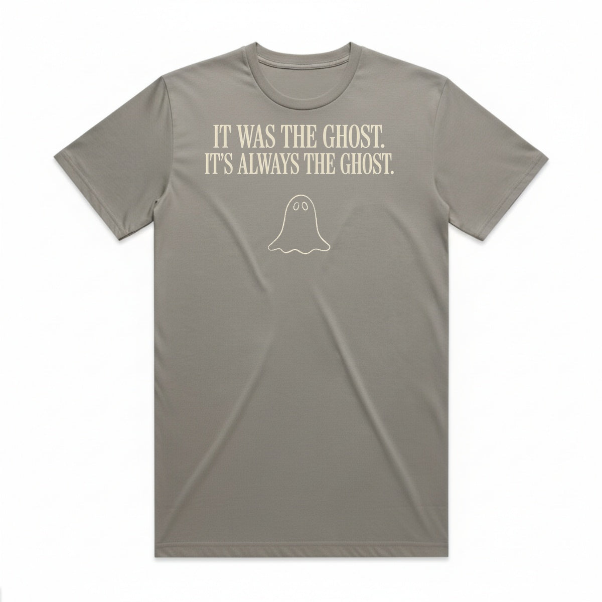 It Was The Ghost T-Shirt - Phantom Gray