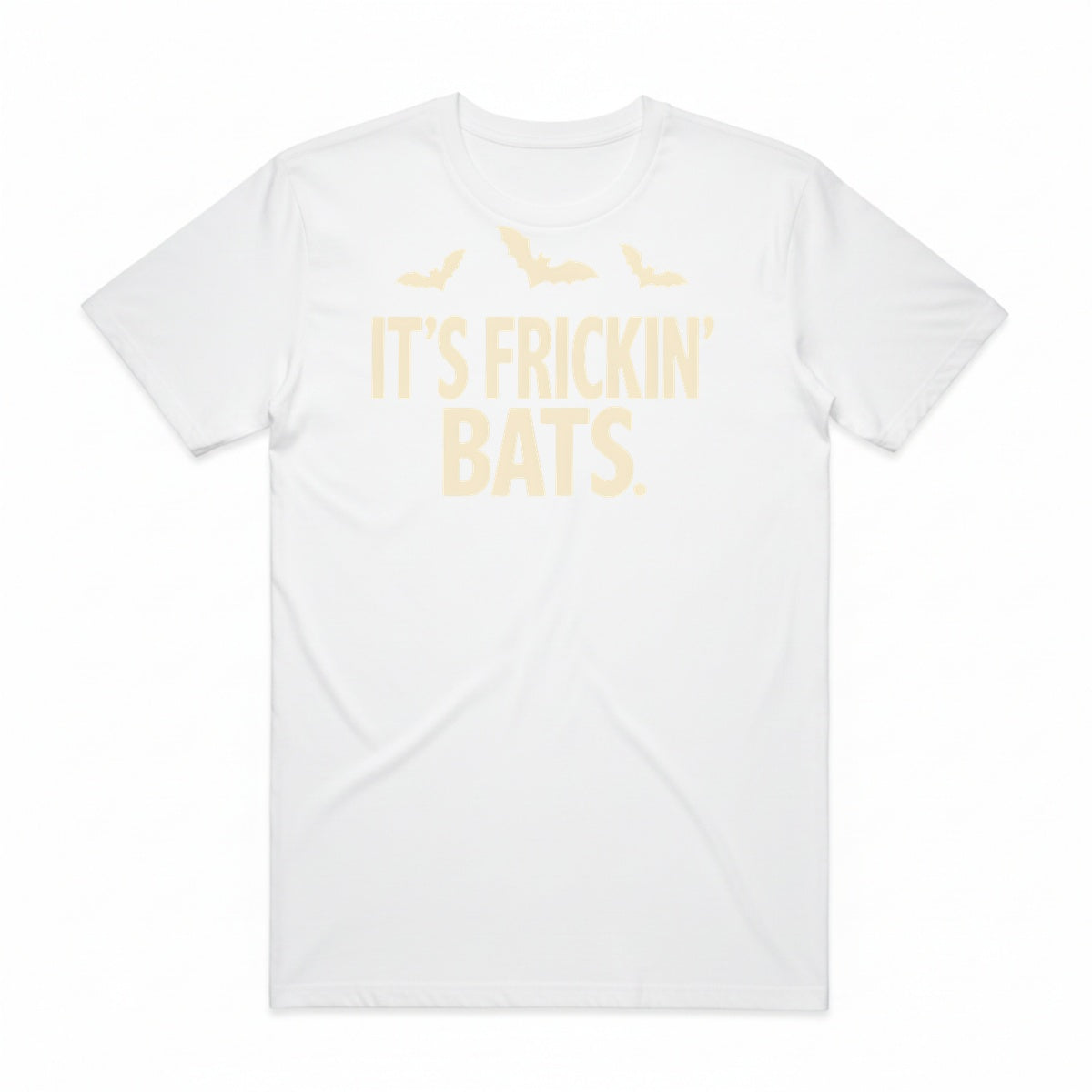 It's Frickin' Bats T-Shirt - Casper White