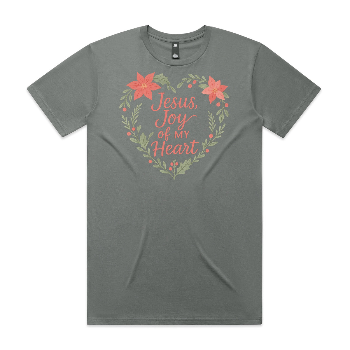 Jesus, Joy of My Heart Christmas Poinsettia T-Shirt