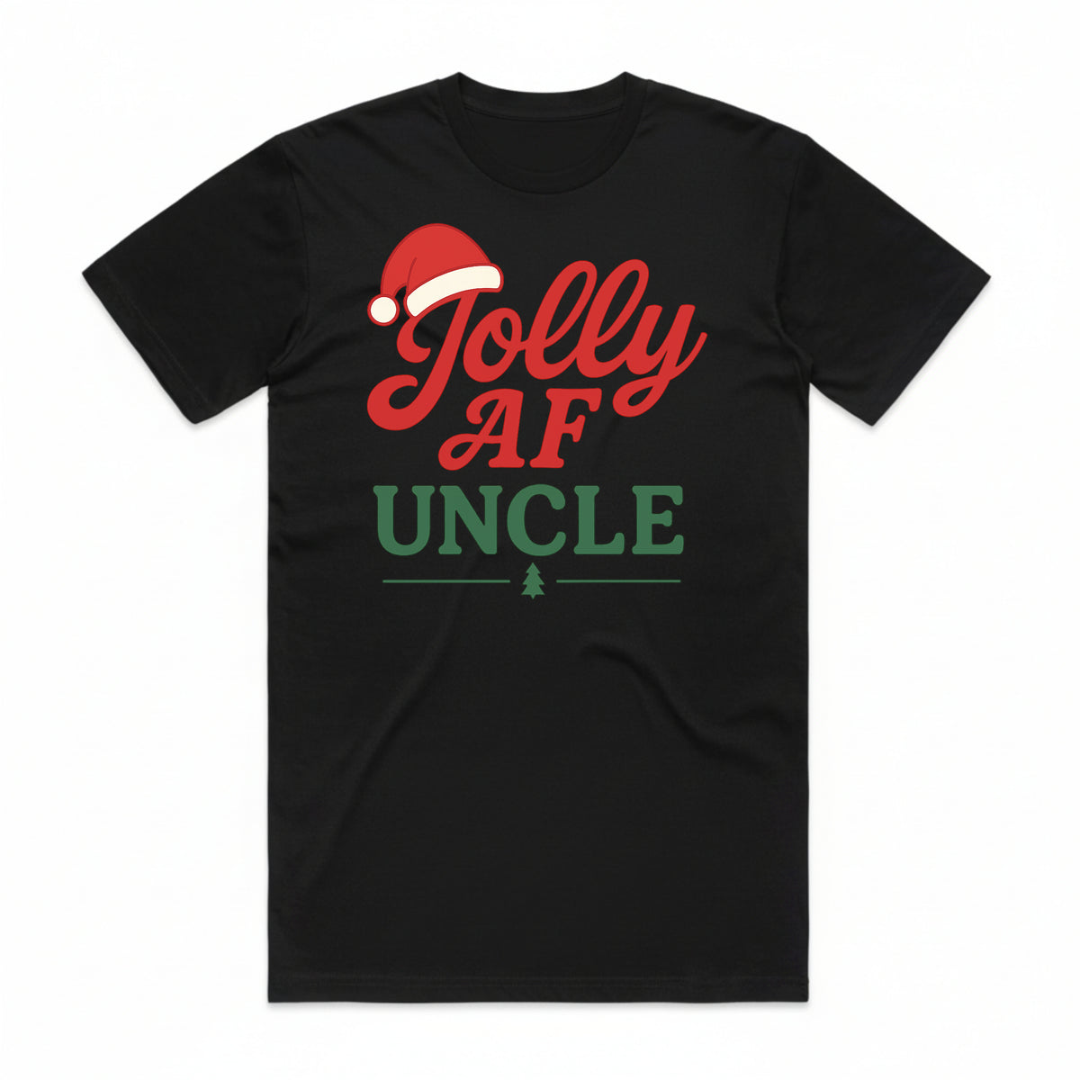 Jolly AF Uncle Christmas T-Shirt