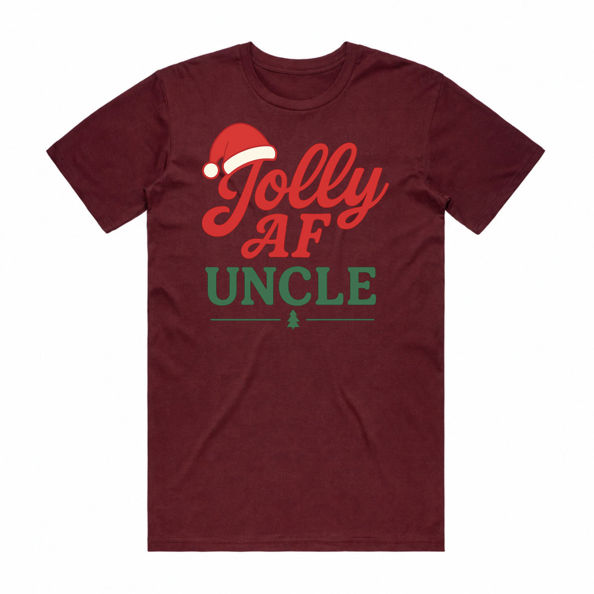 Jolly AF Uncle Christmas T-Shirt