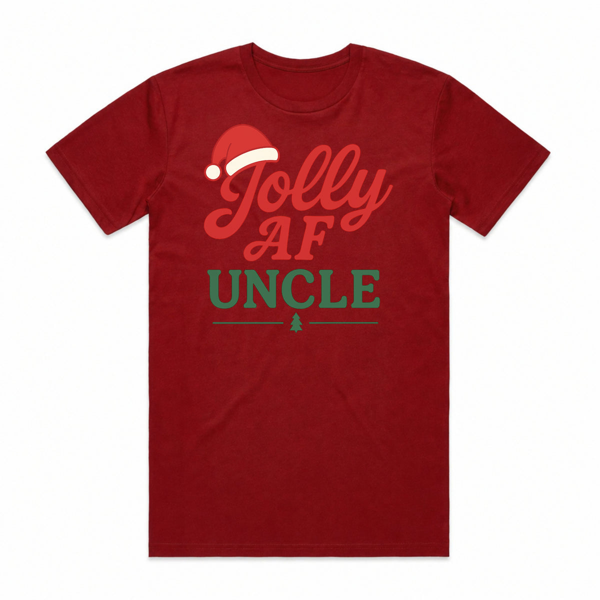 Jolly AF Uncle Christmas T-Shirt