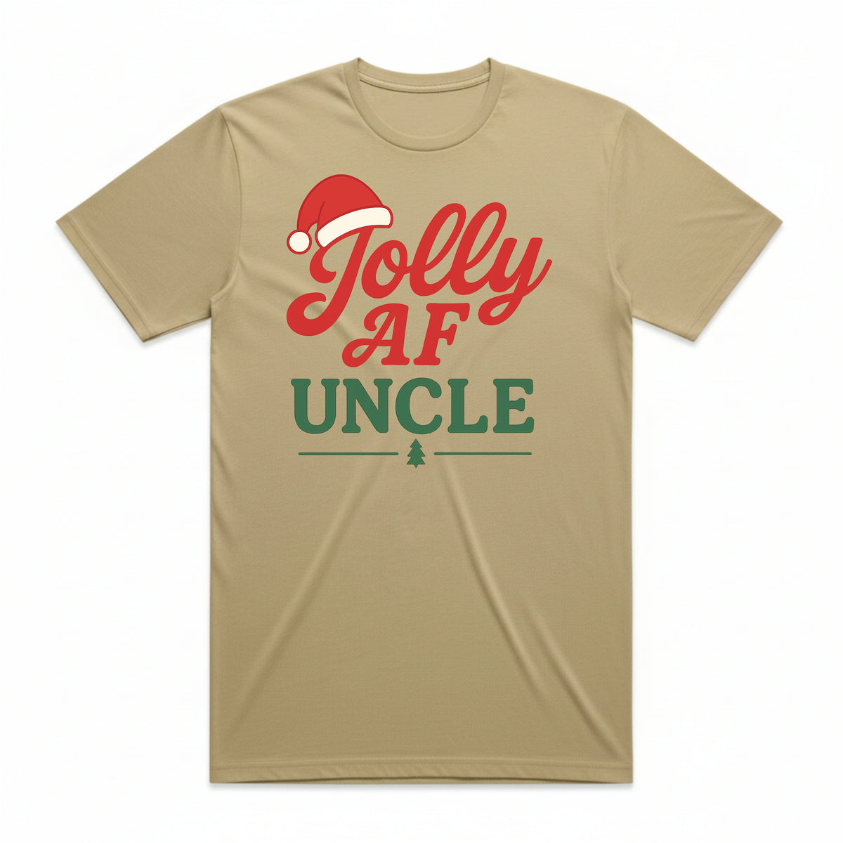 Jolly AF Uncle Christmas T-Shirt