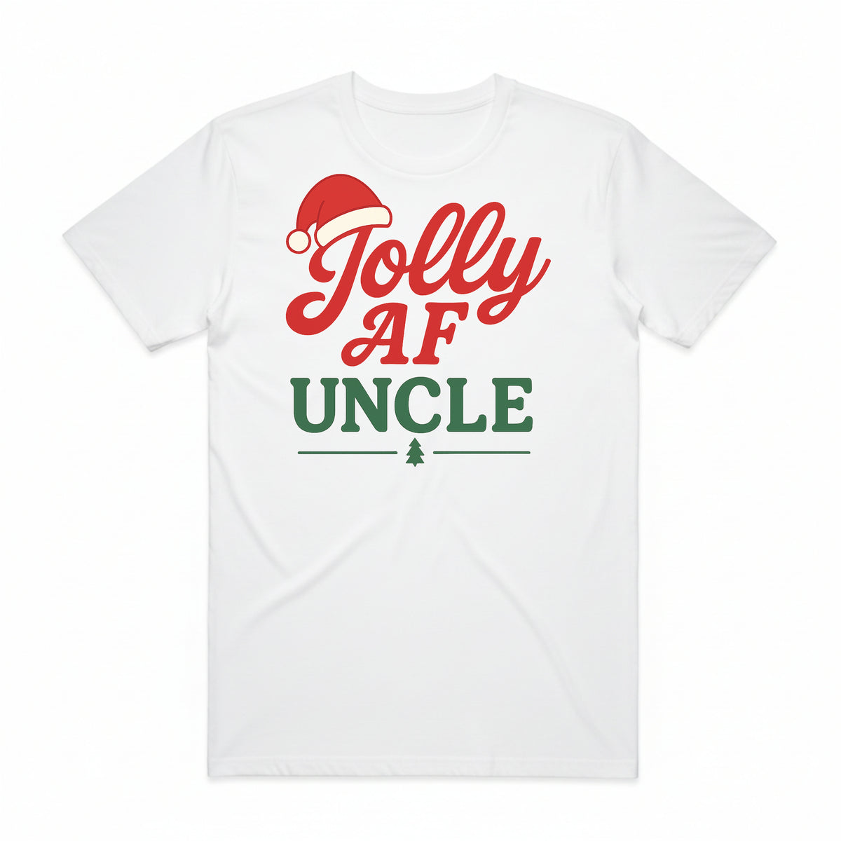 Jolly AF Uncle Christmas T-Shirt