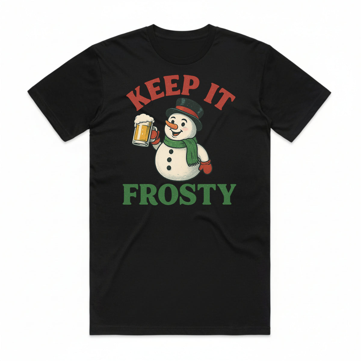 Keep it Frosty Christmas Snowman T-Shirt