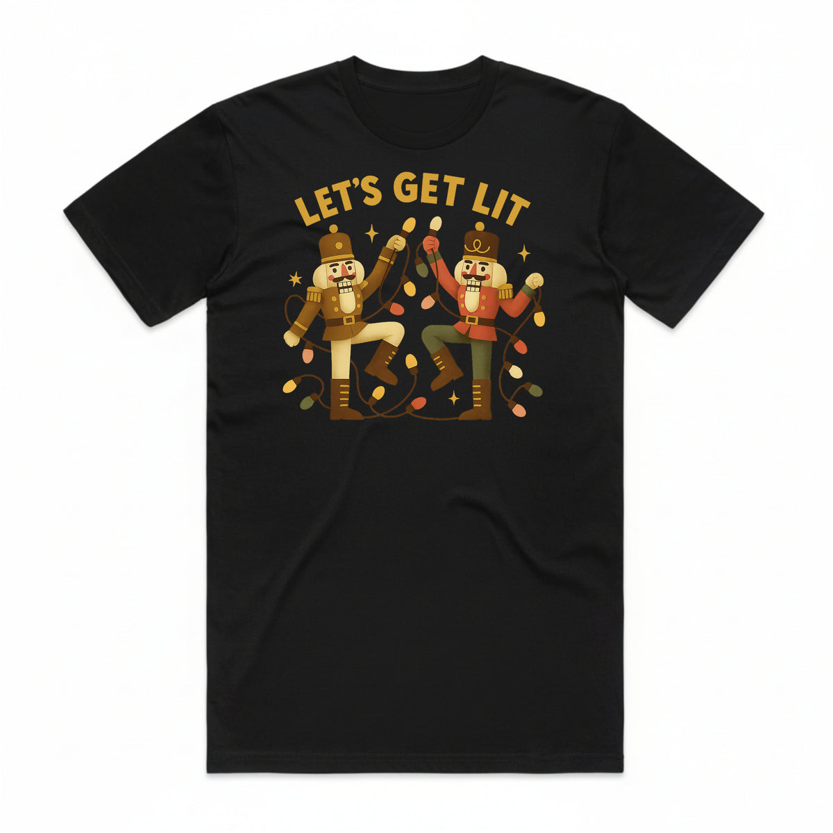 Let's Get Lit Nutcracker Christmas T-Shirt