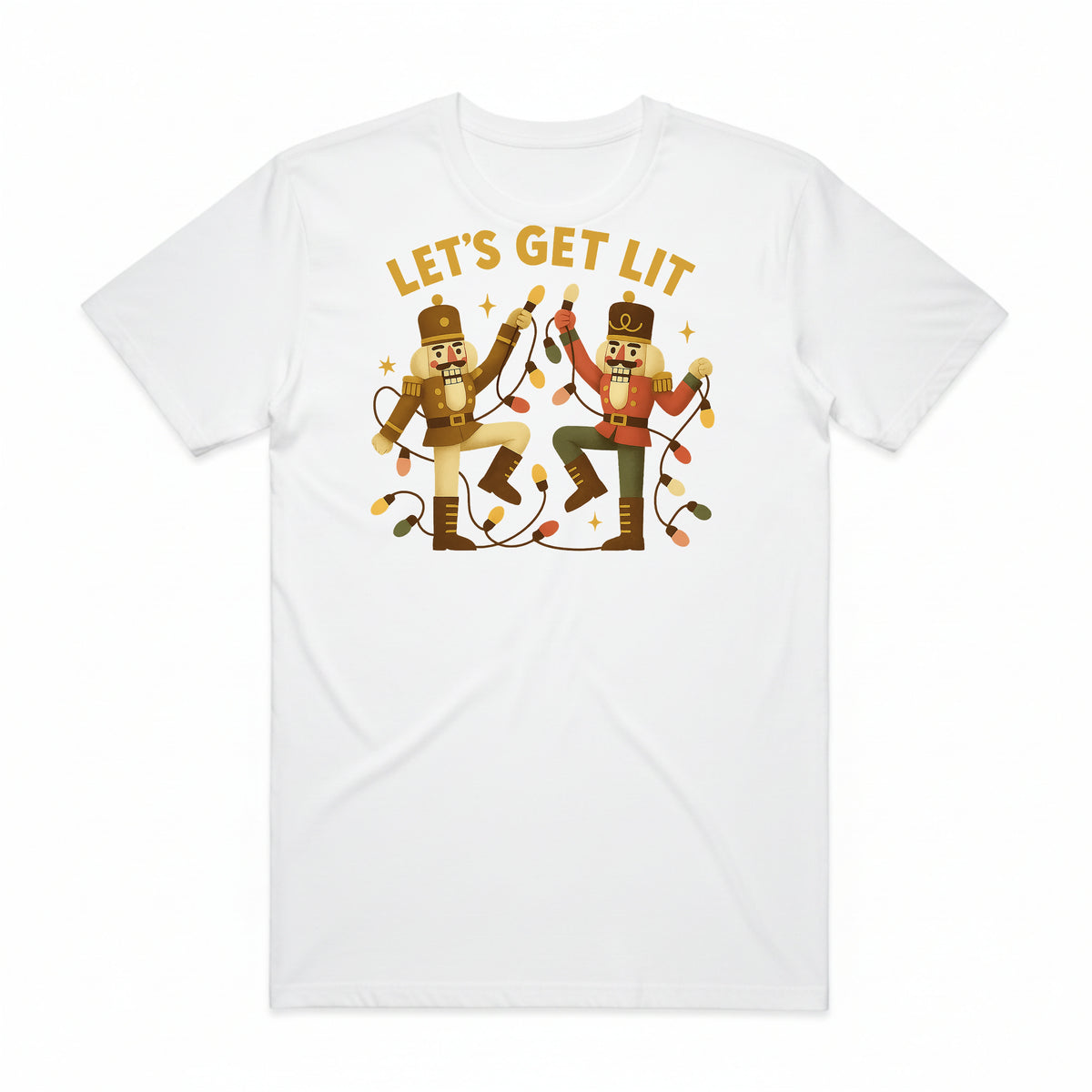 Let's Get Lit Nutcracker Christmas T-Shirt