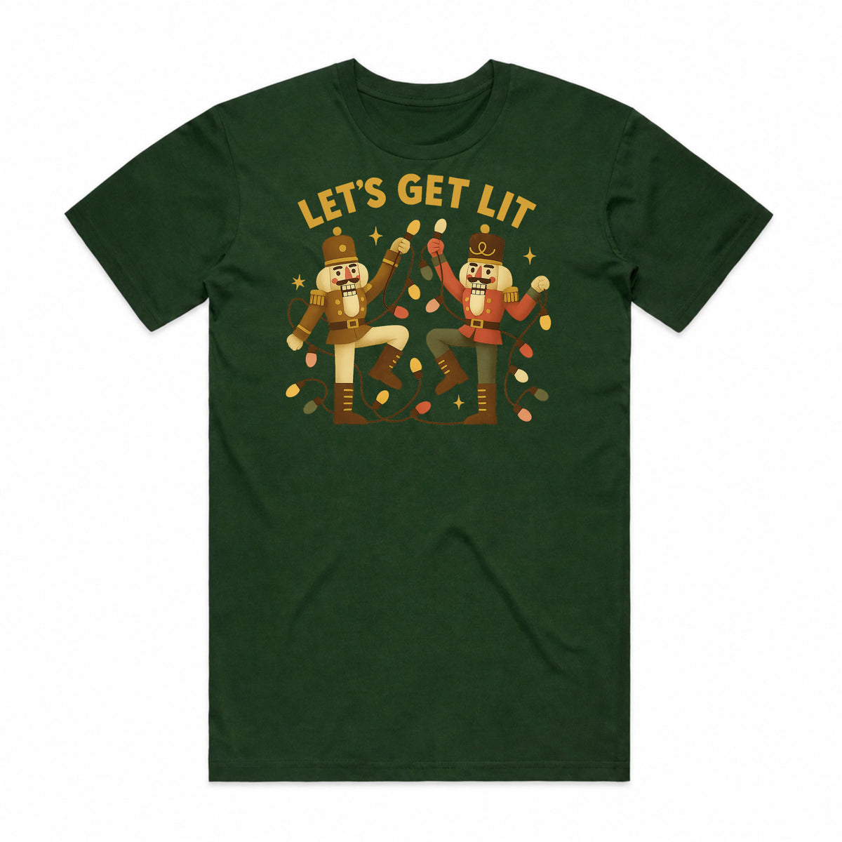 Let's Get Lit Nutcracker Christmas T-Shirt