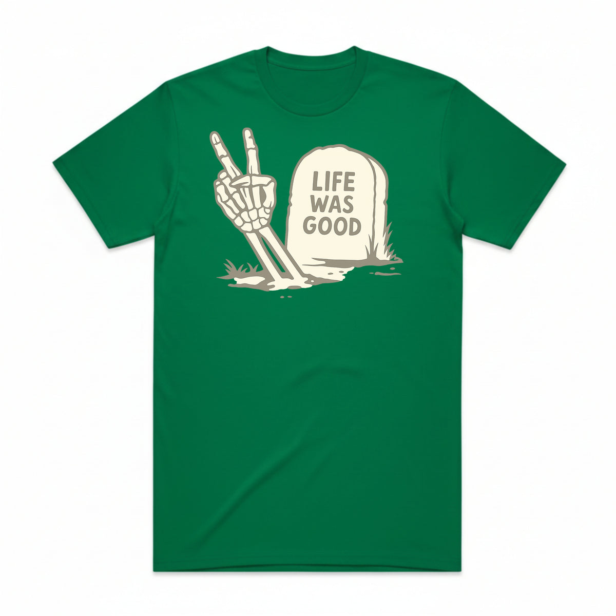 Life Was Good Gravestone T-Shirt