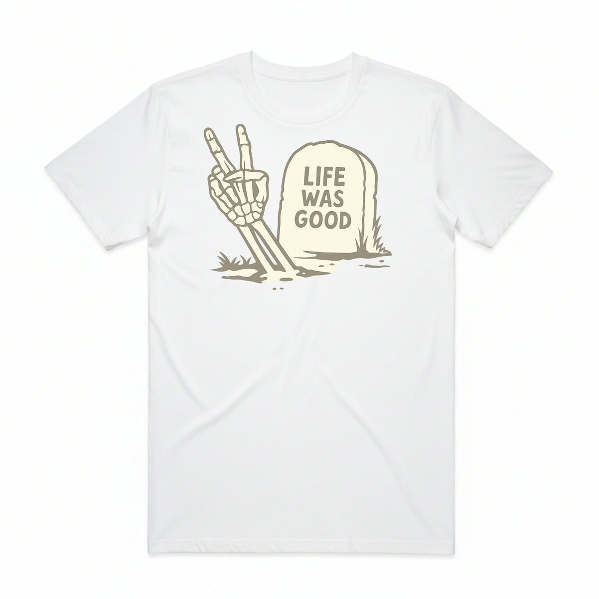 Life Was Good Gravestone T-Shirt