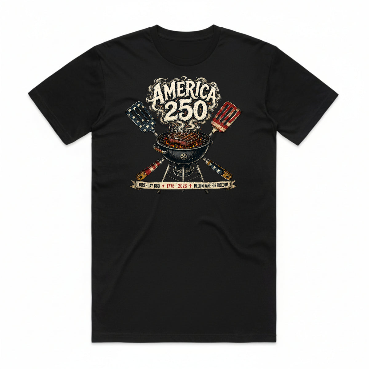 Medium Rare for Freedom Birthday BBQ T-Shirt