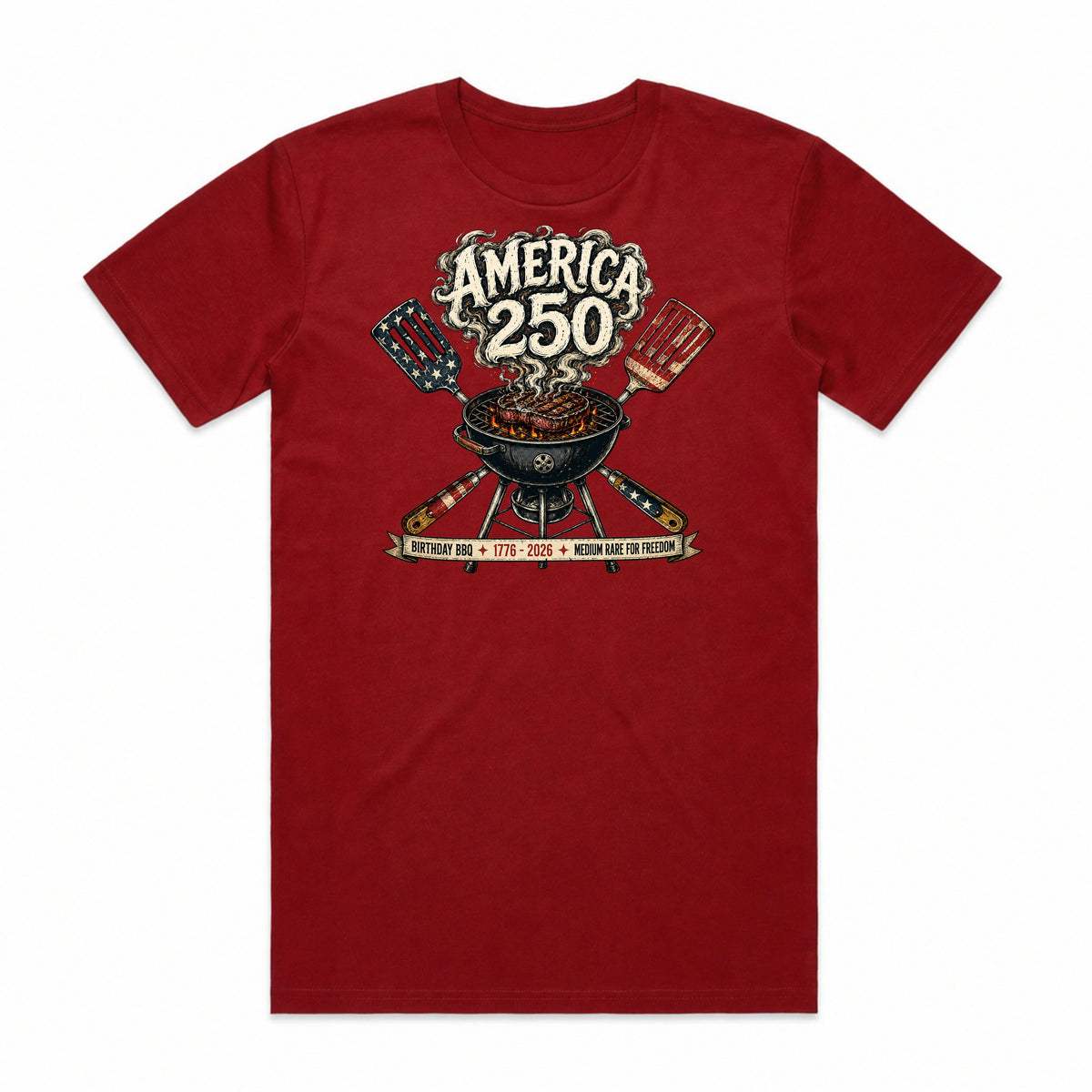 Medium Rare for Freedom Birthday BBQ T-Shirt