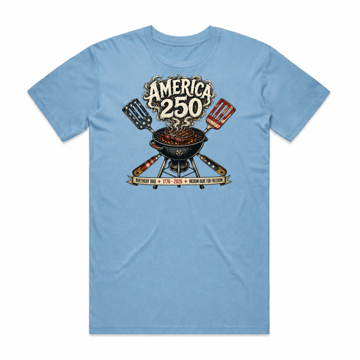 Medium Rare for Freedom Birthday BBQ T-Shirt