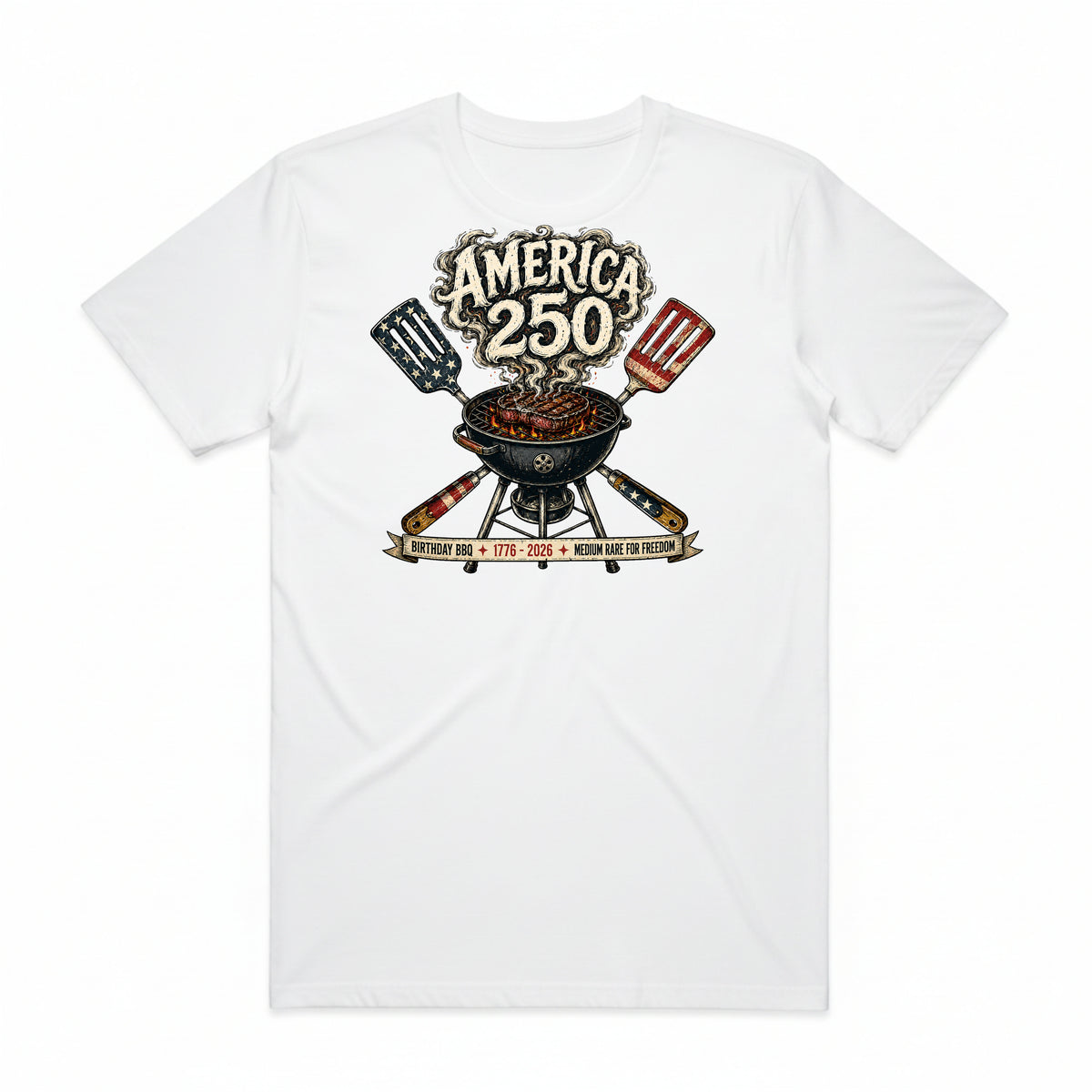 Medium Rare for Freedom Birthday BBQ T-Shirt