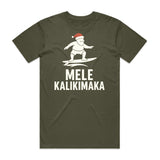 Mele Kalikimaka Surfing Santa T-Shirt