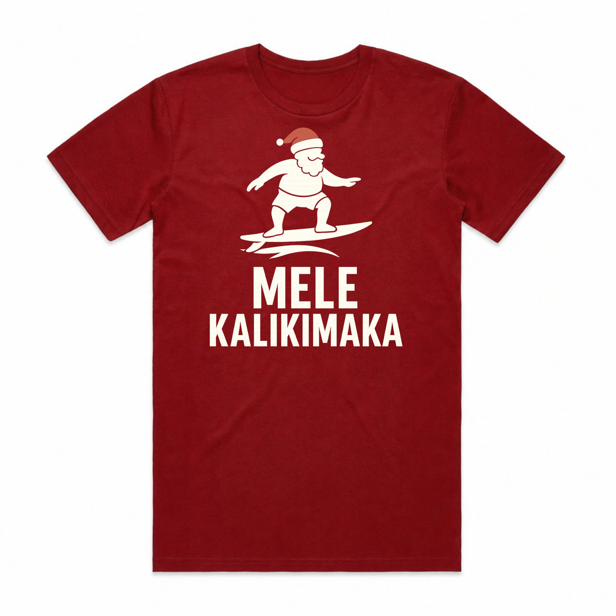 Mele Kalikimaka Surfing Santa T-Shirt