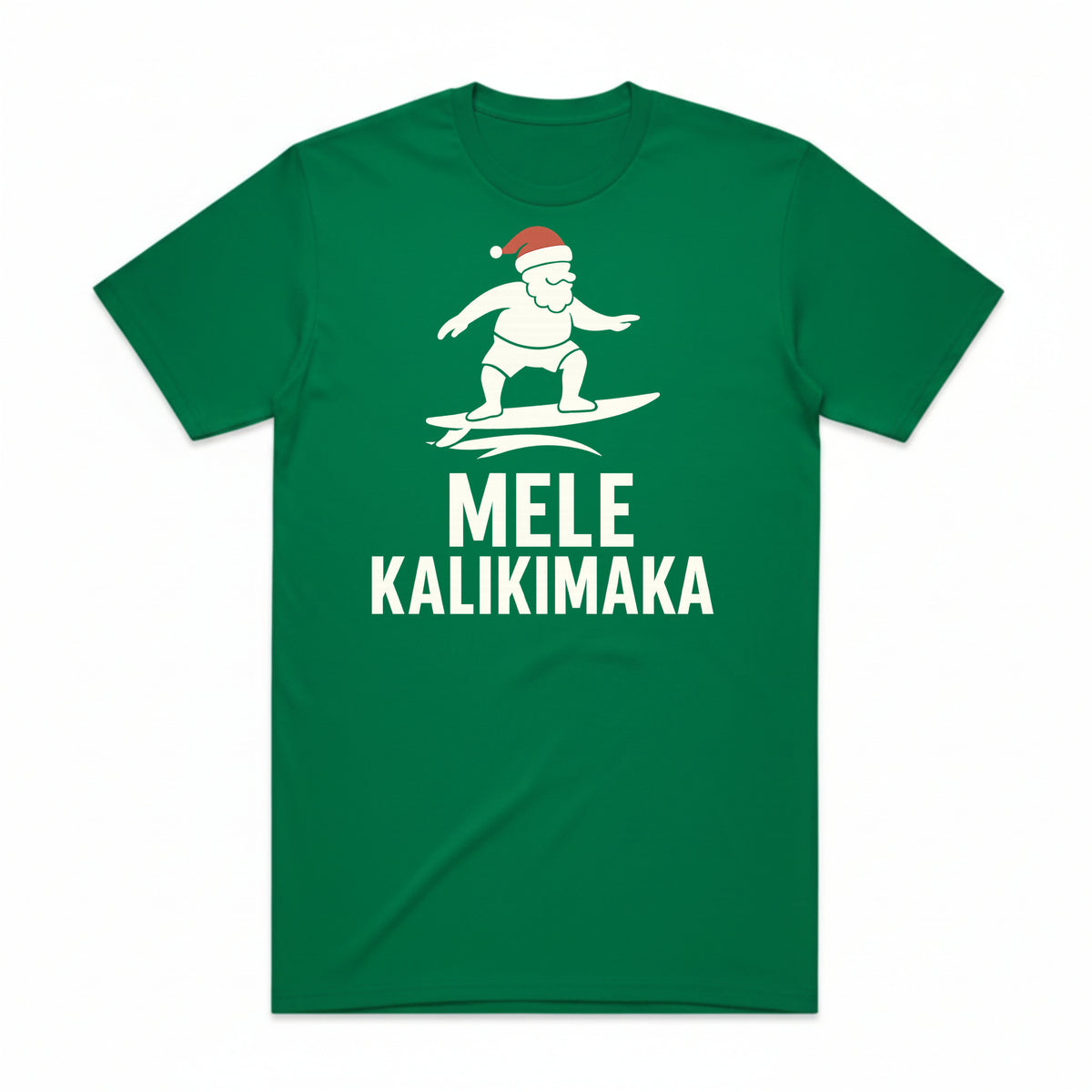 Mele Kalikimaka Surfing Santa T-Shirt