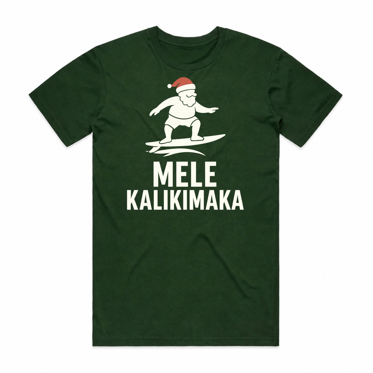Mele Kalikimaka Surfing Santa T-Shirt