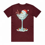 Melted Martini Snowman T-Shirt