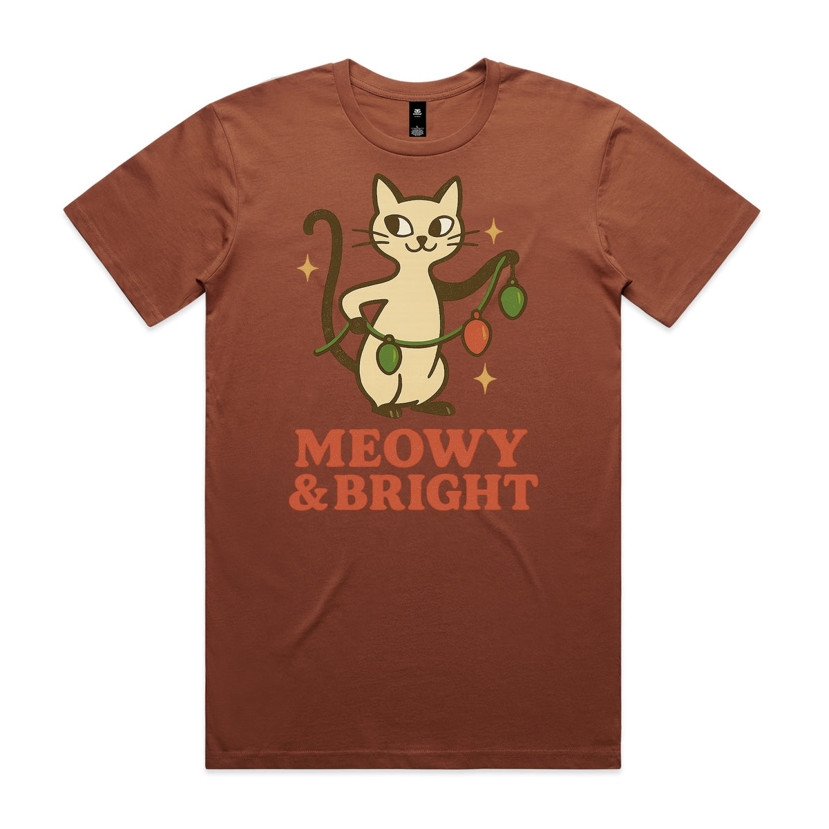 Meowy & Bright Christmas Cat T-Shirt