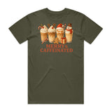 Merry & Caffeinated Christmas Coffee T-Shirt