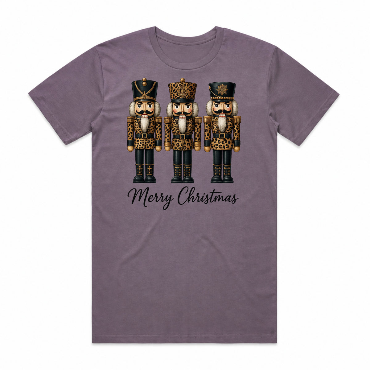 Merry Christmas Leopard Nutcrackers T-Shirt