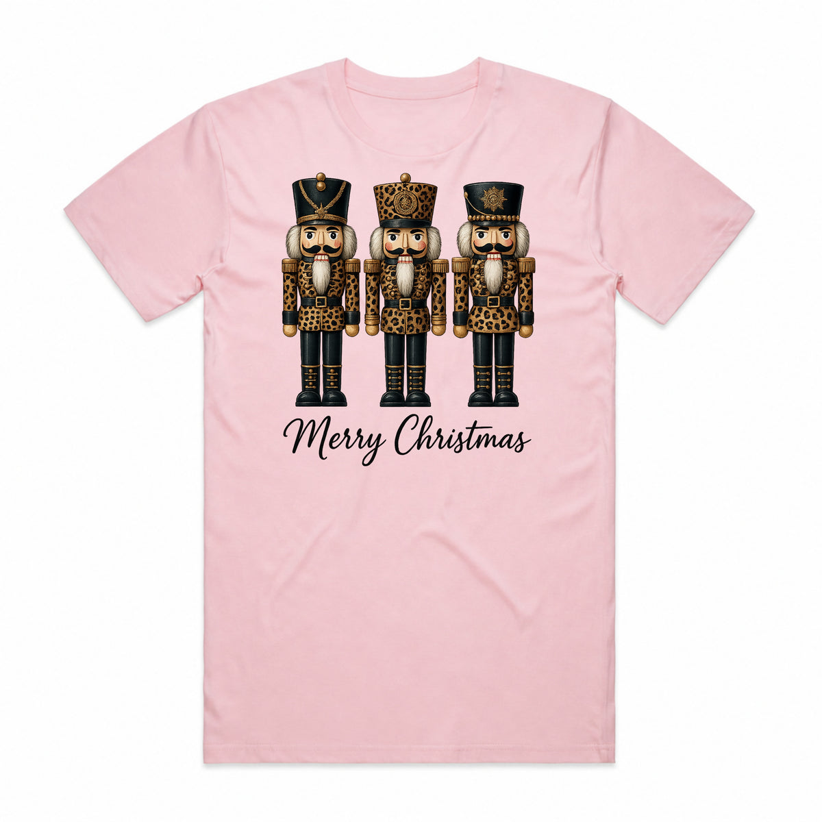 Merry Christmas Leopard Nutcrackers T-Shirt