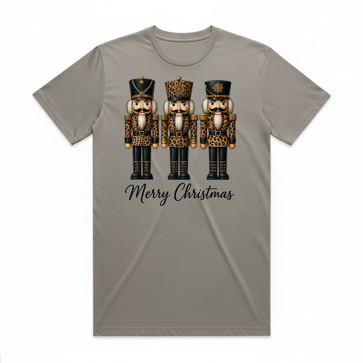 Merry Christmas Leopard Nutcrackers T-Shirt