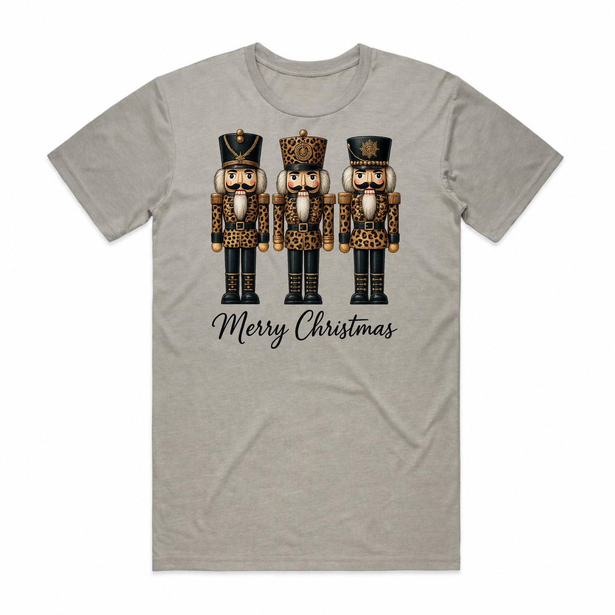 Merry Christmas Leopard Nutcrackers T-Shirt