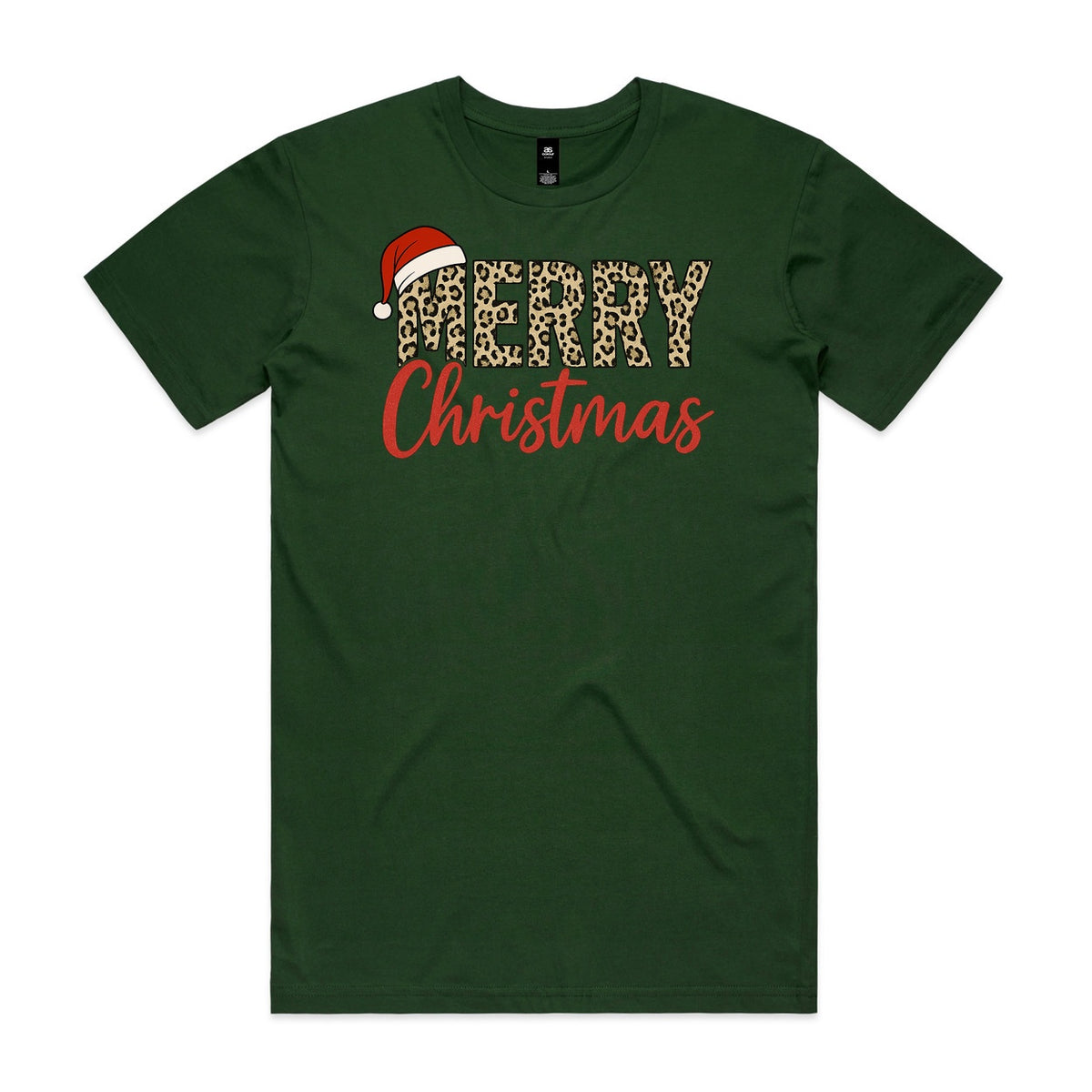 Merry Christmas Leopard Print T-Shirt