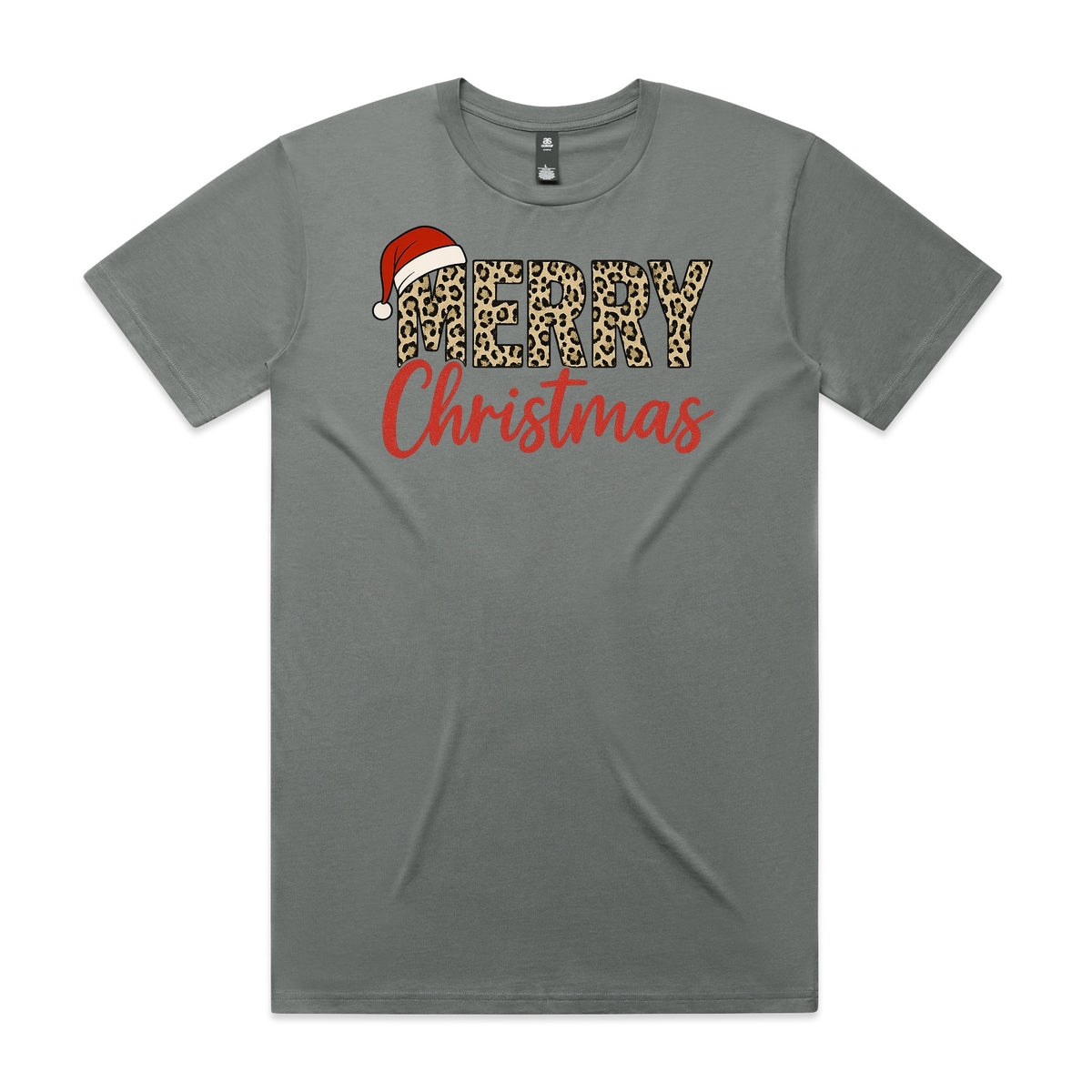 Merry Christmas Leopard Print T-Shirt