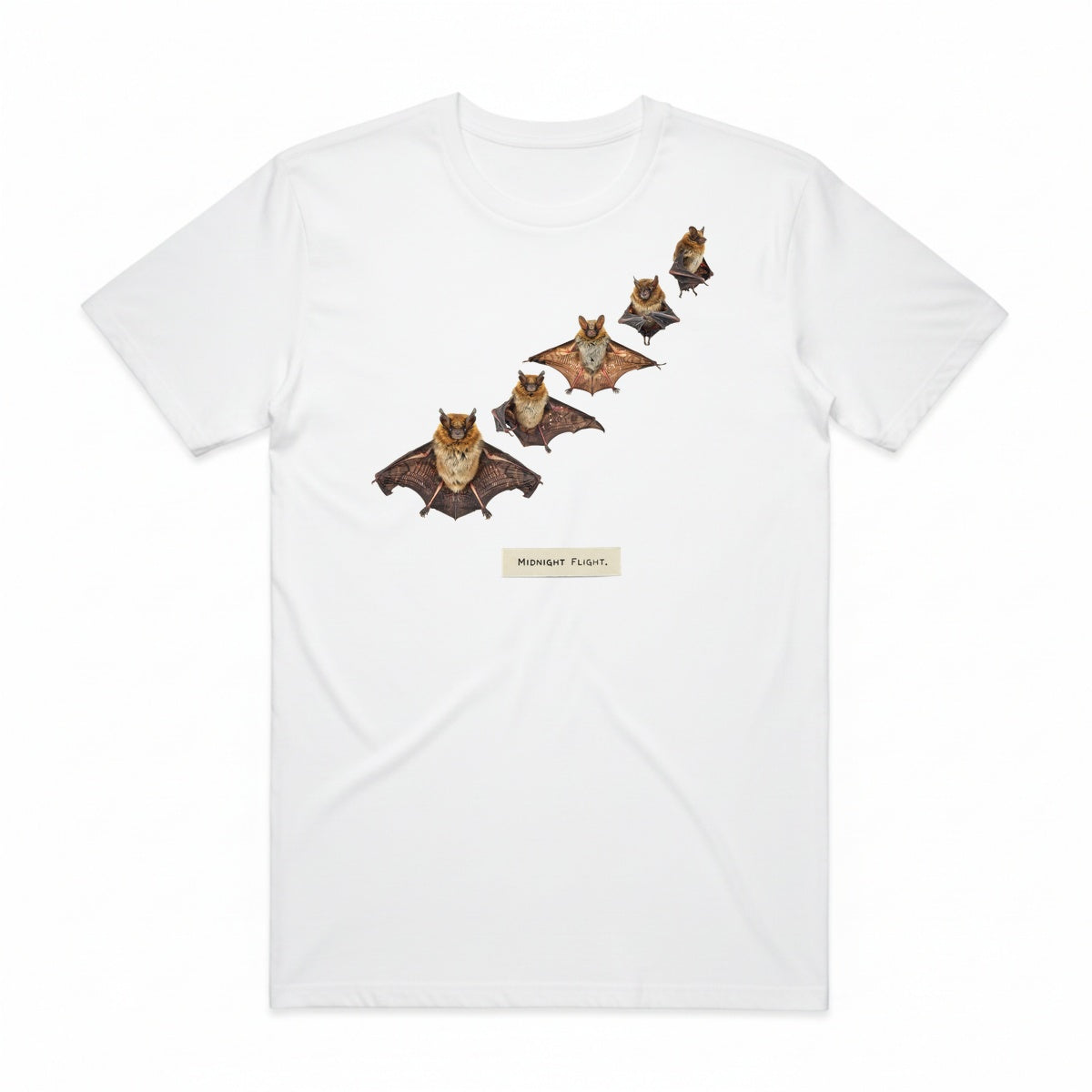 Midnight Flight T-Shirt - Casper White