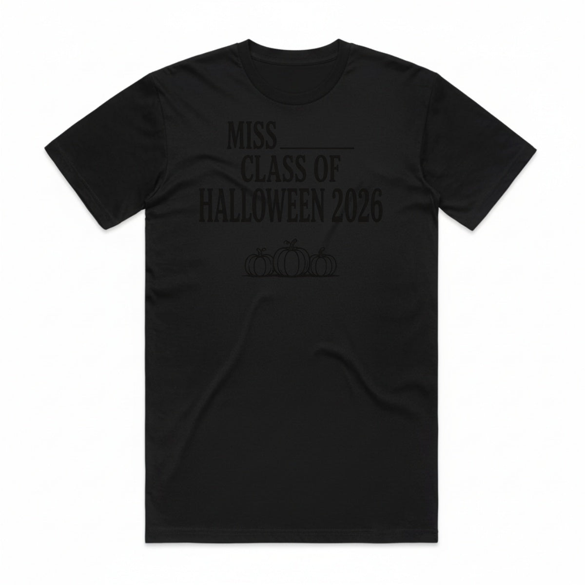 Miss Class Of Halloween 2026 T-Shirt - Black Cat