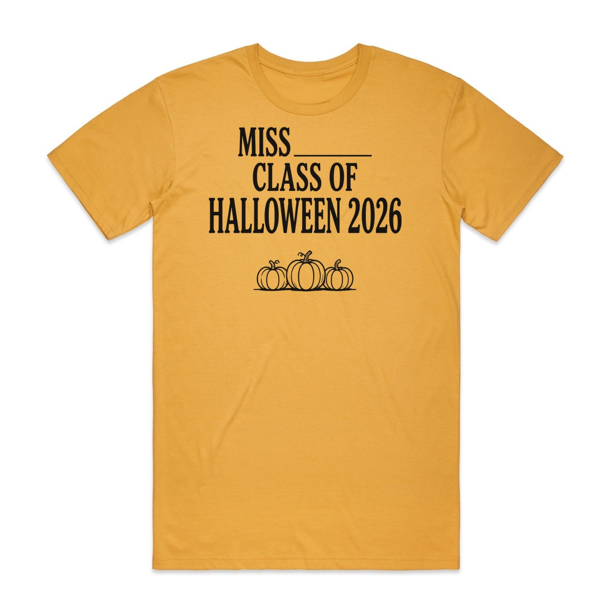 Miss Class Of Halloween 2026 T-Shirt - Candy Corn