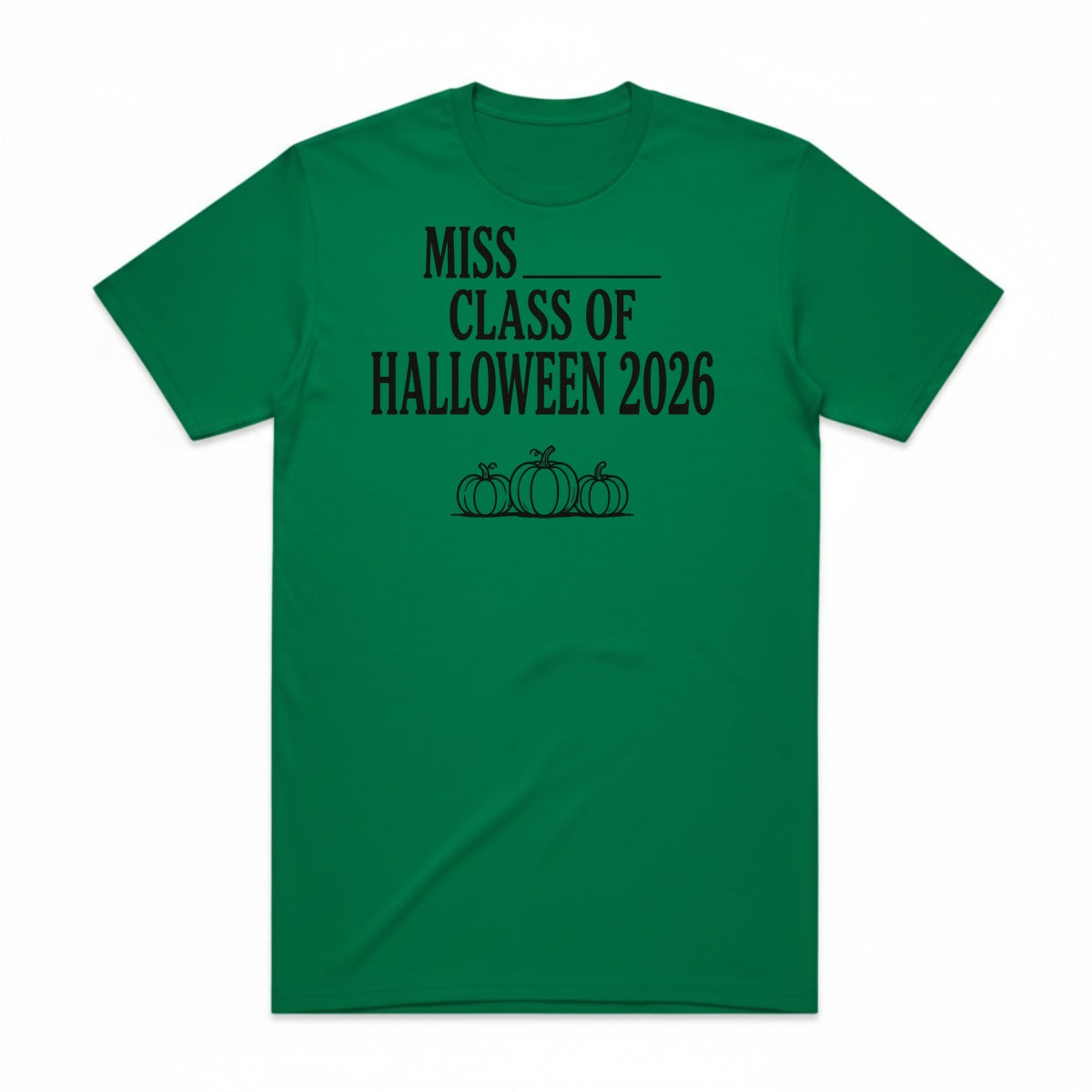 Miss Class Of Halloween 2026 T-Shirt - Frankenstein