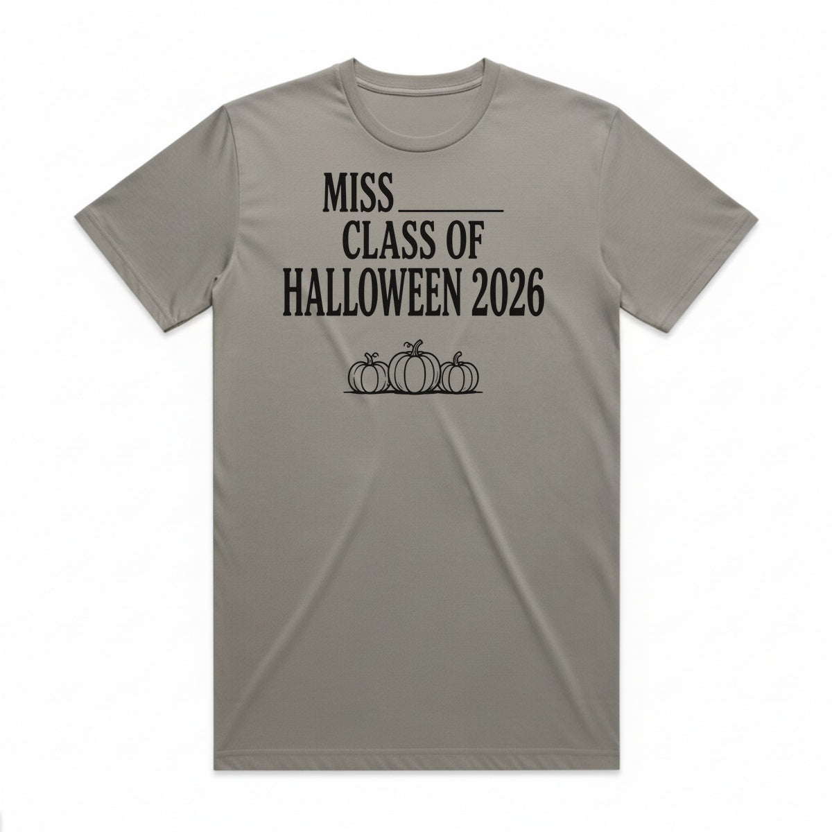 Miss Class Of Halloween 2026 T-Shirt - Phantom Gray