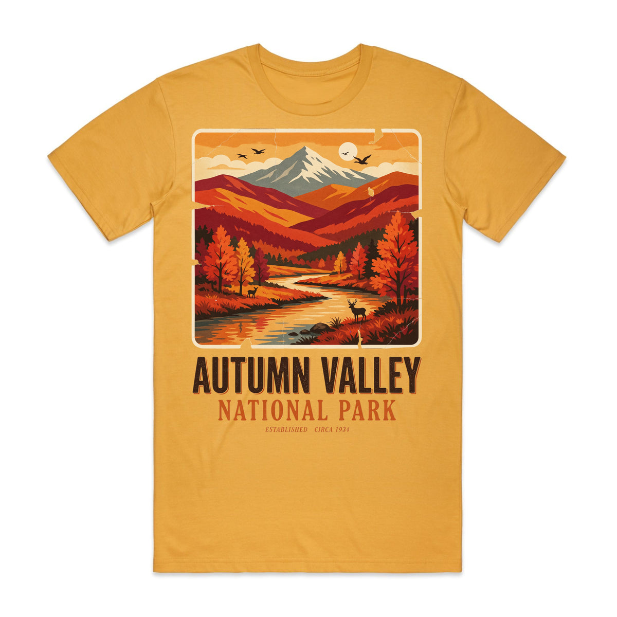 National Park Fall Travel Poster T-Shirt