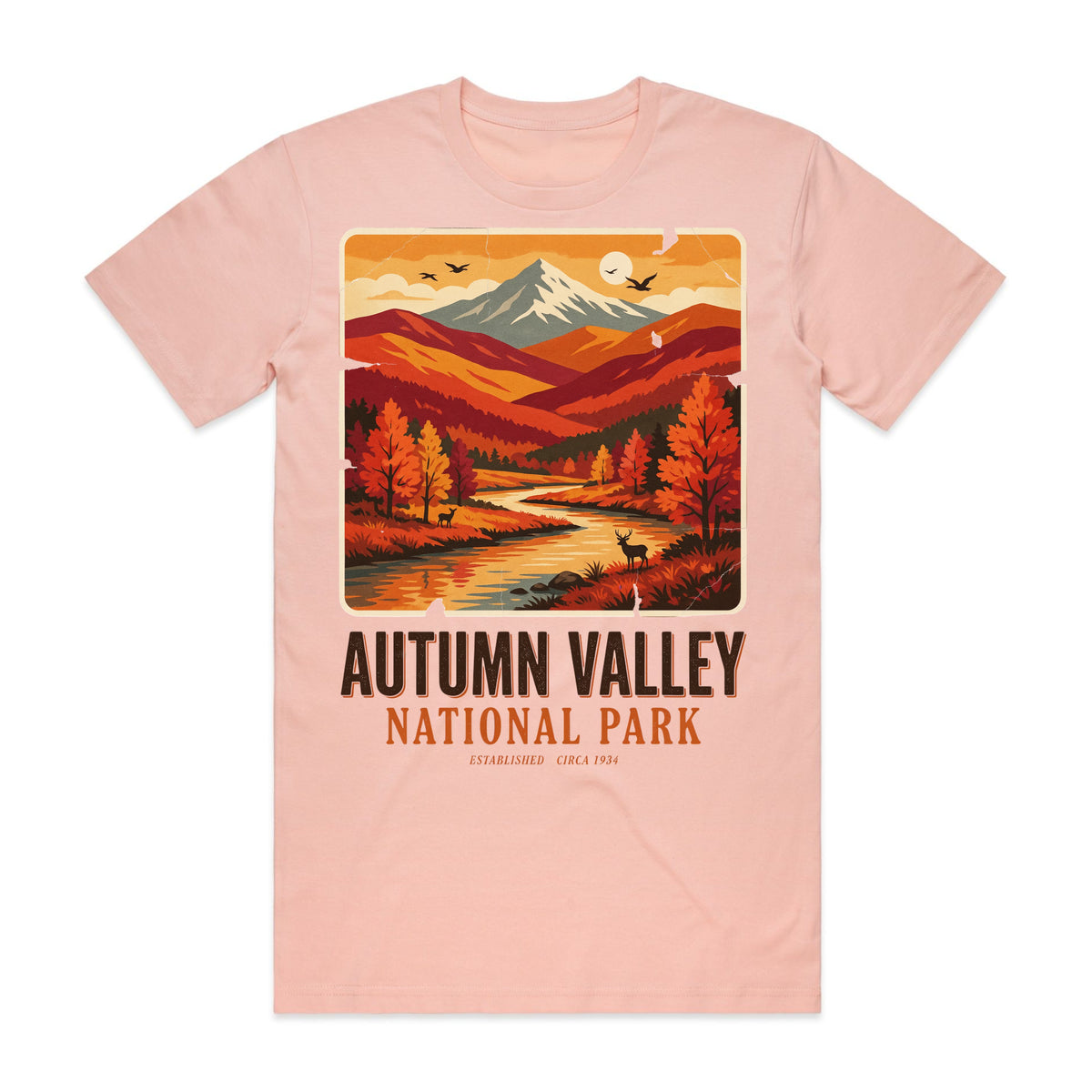 National Park Fall Travel Poster T-Shirt